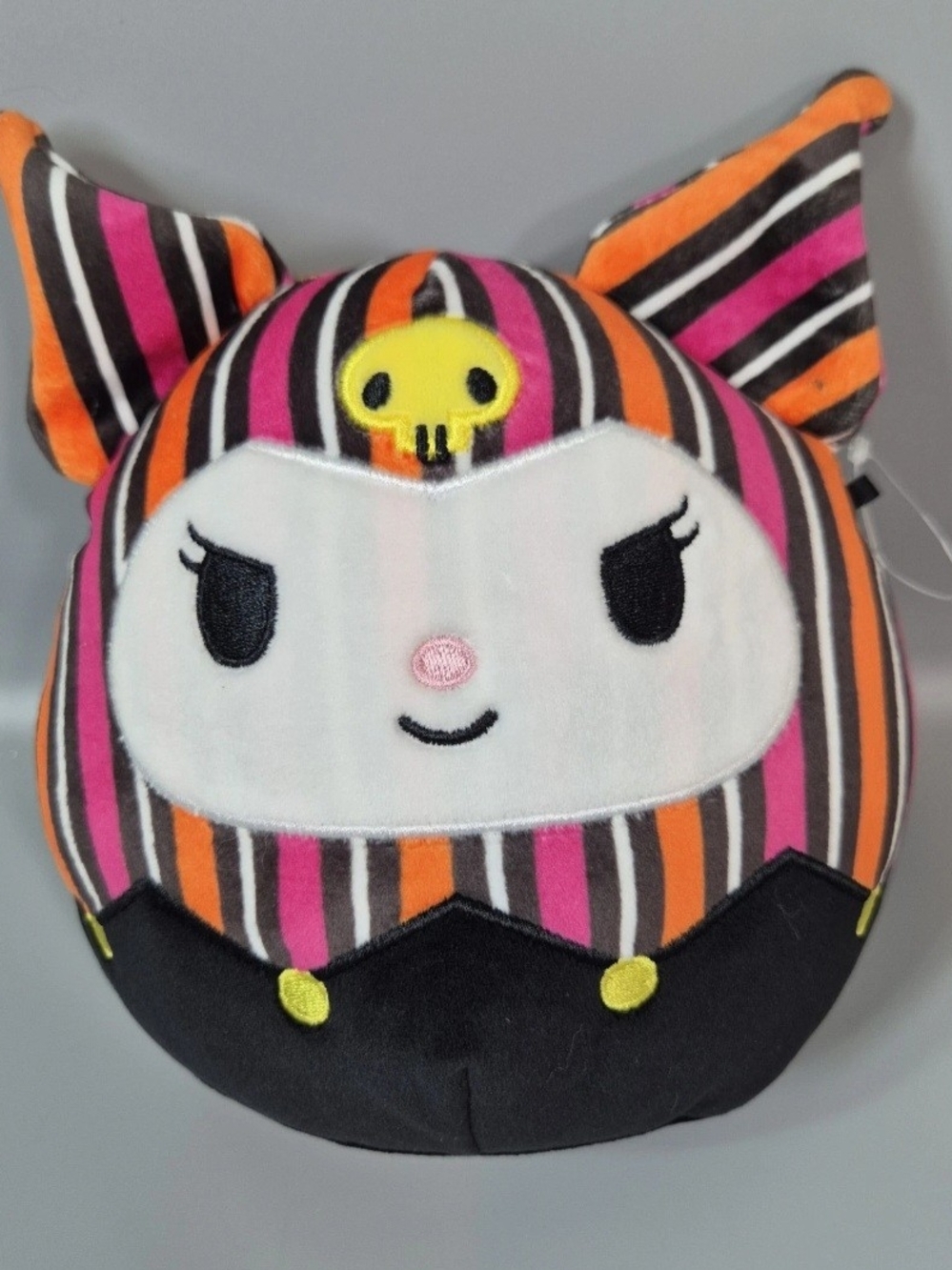 Squishmallow 6" Halloween Hello Kitty Kuromi Striped Plush Pre Loved